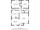Detailed floor plan showing the layout of the home, including the kitchen, living room, and bedrooms at 118 S 11Th Ave, Beech Grove, IN 46107