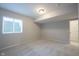 This bedroom offers natural light from the window and a closet to the right of the door at 12964 Walbeck Dr, Fishers, IN 46037
