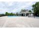 View of the community pool and the nearby recreation center at 12964 Walbeck Dr, Fishers, IN 46037