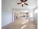 Expansive living room offers plenty of natural light and easy access to the modern kitchen at 12964 Walbeck Dr, Fishers, IN 46037