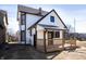 Two-story house features a cozy covered porch and well-maintained surroundings at 2110 N Talbott St, Indianapolis, IN 46202