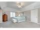 Cozy bedroom with a ceiling fan and natural light at 21360 Oakview Dr, Noblesville, IN 46062