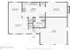 Detailed floorplan showcasing layout of main level rooms including kitchen, living room, and garage at 455 Meadowview Ln, Greenwood, IN 46142