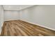 Unfinished basement with wood flooring, recessed lighting, and neutral colored walls at 502 Ironwood Dr, Carmel, IN 46033