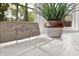 Close up of the bay window area showing a plant and sign at 502 Ironwood Dr, Carmel, IN 46033