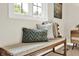 Bedroom nook featuring a cushioned bench and pillows at 502 Ironwood Dr, Carmel, IN 46033