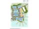 Community site map showcasing building locations, parking, pool, bark park and water access at 5862 Harbour Town Dr, Noblesville, IN 46062