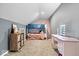 Cozy room featuring a bunk bed and a quaint vanity desk, perfect for or guests at 7643 Dean Rd, Indianapolis, IN 46240