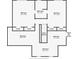 Second floorplan displays the layout of bedrooms, bathrooms, and closet spaces at 7643 Dean Rd, Indianapolis, IN 46240
