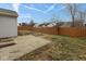 A fenced backyard with a patio at 8091 Crumwell Dr, Avon, IN 46123