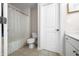 Bathroom with toilet and shower/tub combination at 1032 Westview Point Dr, Columbus, IN 47201