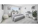 Cozy bedroom with a window, contemporary furniture and decor, and lots of natural light at 1032 Westview Point Dr, Columbus, IN 47201