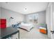 Well-lit bedroom with neutral walls and carpeted floors at 1032 Westview Point Dr, Columbus, IN 47201
