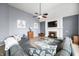 Inviting living room features a cozy fireplace, plush seating, and stylish decor for a relaxing atmosphere at 1032 Westview Point Dr, Columbus, IN 47201