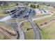 Aerial view of golf course parking at 1086 Pebble Brook Dr, Noblesville, IN 46062