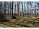 Spacious backyard area with mature trees and lush greenery at 1086 Pebble Brook Dr, Noblesville, IN 46062