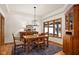Dining area featuring hardwood floors and wooden furniture at 1086 Pebble Brook Dr, Noblesville, IN 46062
