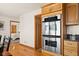 Modern stainless steel double oven at 1086 Pebble Brook Dr, Noblesville, IN 46062