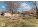 Backyard features a shed, landscaping, and patio area at 12064 N Glena Pl, Mooresville, IN 46158