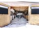 Spacious garage with ample storage and a boat inside at 12064 N Glena Pl, Mooresville, IN 46158