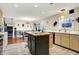 Bright kitchen featuring a wood breakfast island and light-colored cabinetry at 1852 W 62Nd St, Indianapolis, IN 46260