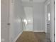 Hallway with carpet and access to the stairs and a bedroom at 2312 Fletcher St, Anderson, IN 46016