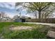 Detached one-car garage with plenty of off street parking and yard space beyond at 3708 Rockville Rd, Indianapolis, IN 46222