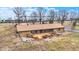 Aerial view of home with stone facade, back deck, and large lot at 5272 N Graham Rd, Whiteland, IN 46184