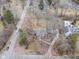 Overhead view of the house, landscape and neighborhood of this luxury home at 7999 Englewood Rd, Indianapolis, IN 46240