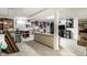 Spacious basement with carpet flooring, white ceilings and walls, and a large TV at 9239 Stones Ferry Way, Indianapolis, IN 46278