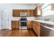 Updated kitchen with stainless steel appliances and plenty of cabinet space at 9239 Stones Ferry Way, Indianapolis, IN 46278