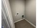 Laundry room with tile floor and hookups for washer and dryer at 9634 Beckett St, Avon, IN 46123