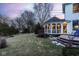 Backyard exterior with a gazebo featuring intricate details and design at 13139 Dumbarton St, Carmel, IN 46032