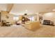 Spacious finished basement with plush carpeting, home gym and cozy seating area at 13139 Dumbarton St, Carmel, IN 46032