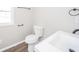 Bathroom featuring a new toilet, modern faucet, and sink at 227 W 7Th St, Lapel, IN 46051