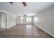Spacious living room with hardwood floors and open concept at 227 W 7Th St, Lapel, IN 46051