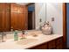 Bathroom featuring large counter space and vanity storage for your convenience at 6006 Regency Dr, Columbus, IN 47203