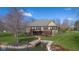 Stunning home with expansive deck, waterfront views and access to a dock at 6045 Channel Dr, Columbus, IN 47201
