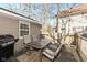Outdoor deck featuring a BBQ grill, dining table with 4 chairs, perfect for entertaining at 764 E 42Nd St, Indianapolis, IN 46205