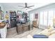Bright office space with a comfortable sofa and a well-organized desk area at 9748 Junction Station, Fishers, IN 46037