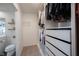 Walk-in closet with custom shelving providing ample storage space at 9858 Oakmont E Dr, Pendleton, IN 46064