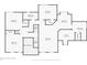 Second floor plan showing the layout of the bedrooms and bathrooms, plus closet locations at 9970 Southwind Dr, Indianapolis, IN 46256