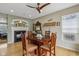Dining room features hardwood floors, a fireplace, and decor at 1072 3Rd Nw Ave, Carmel, IN 46032