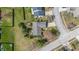 Bird's eye view shows the property's lot and neighborhood including tree coverage and street access at 12205 Whitebark Dr, Indianapolis, IN 46236