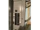 Close up of circuit breaker showing labeled electrical components at 2025 Main St, Elwood, IN 46036
