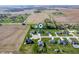 Aerial view of the home, highlighting its scenic location within a well-manicured community at 413 Cardinal Dr, Jamestown, IN 46147