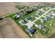 Neighborhood aerial showcasing the property's location and surrounding homes, offering a sense of community at 413 Cardinal Dr, Jamestown, IN 46147
