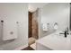 Beautiful bathroom featuring tiled walk-in shower and granite countertop at 413 Cardinal Dr, Jamestown, IN 46147