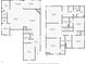 Floor plan featuring two levels: first floor with kitchen/living areas, second floor with bedrooms and baths at 5461 Oak Knoll Dr, Whitestown, IN 46075