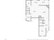 First floor layout with kitchen, living, dining, mud room and office spaces, plus bathroom and entry foyer at 5461 Oak Knoll Dr, Whitestown, IN 46075